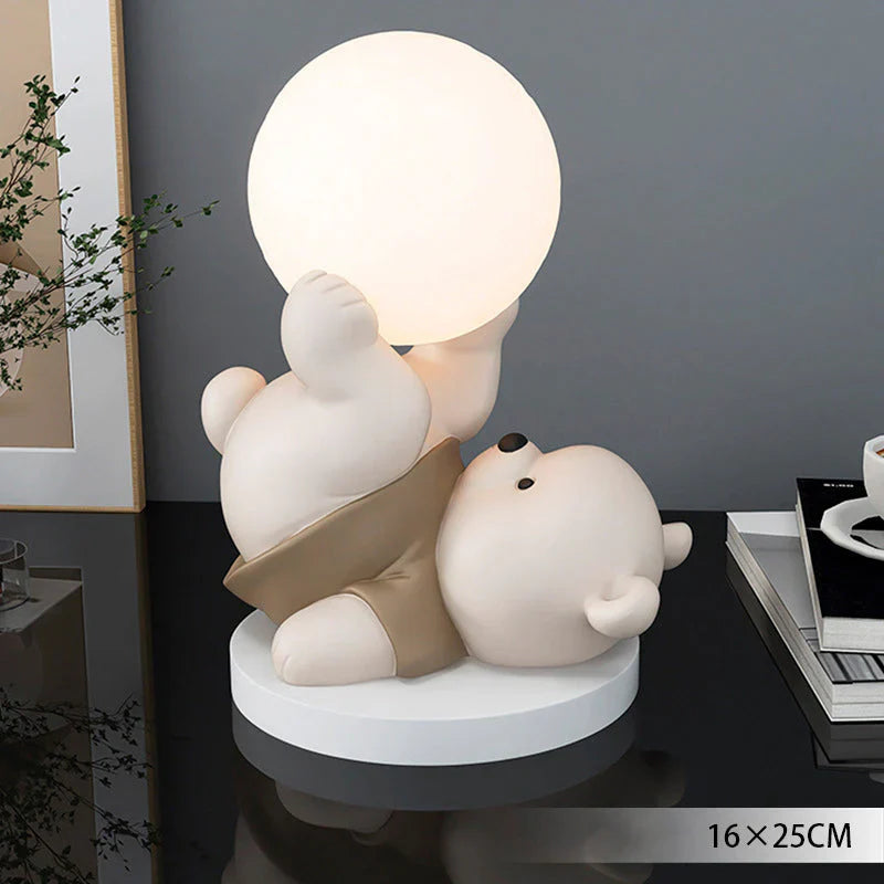 LumiBamse Natlampe – Blød LED Bamselampe