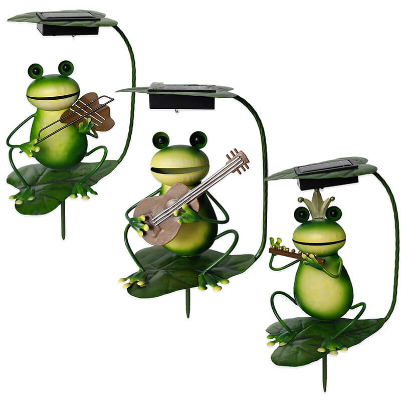 GardenFrog Solcelledrevet Dekorativ Lys – Legesyg Udendørs Pælelampe
