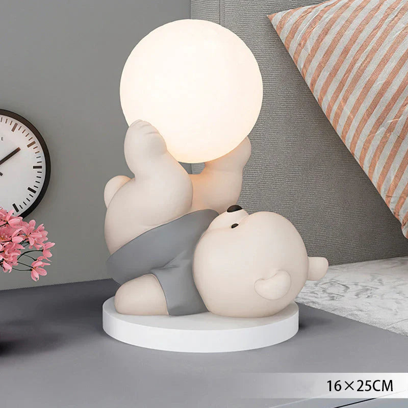 LumiBamse Natlampe – Blød LED Bamselampe