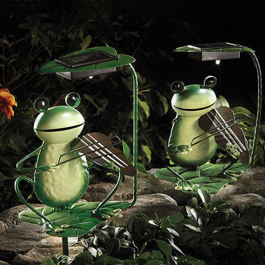 GardenFrog Solcelledrevet Dekorativ Lys – Legesyg Udendørs Pælelampe