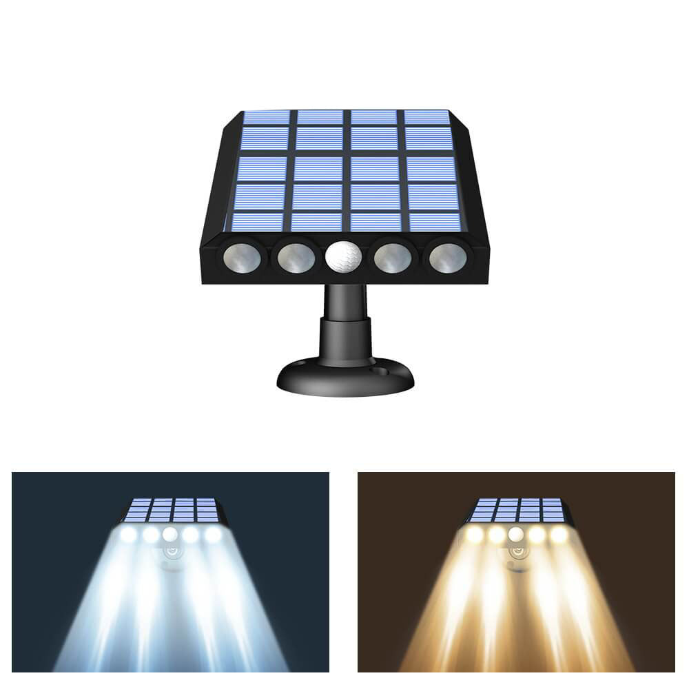 LumaBeam 5-LED udendørs væglampe – Sikkerhedslampe med bevægelsessensor