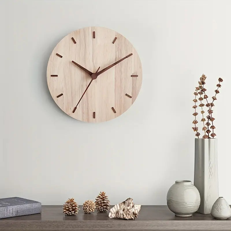 TimeMode - Minimalistisk rundt vægur i træ