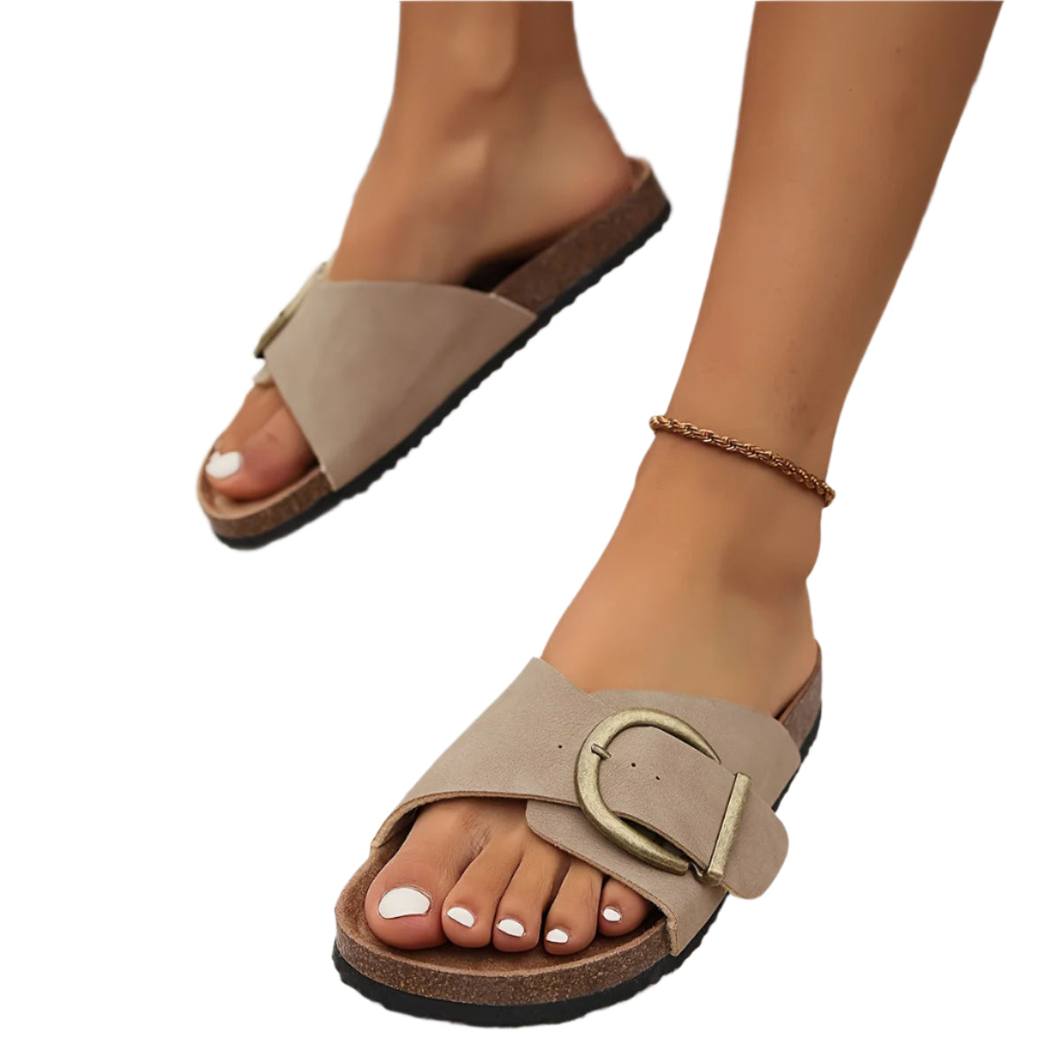 Charlotte - Platform sandal til kvinder med dekorativ spænde