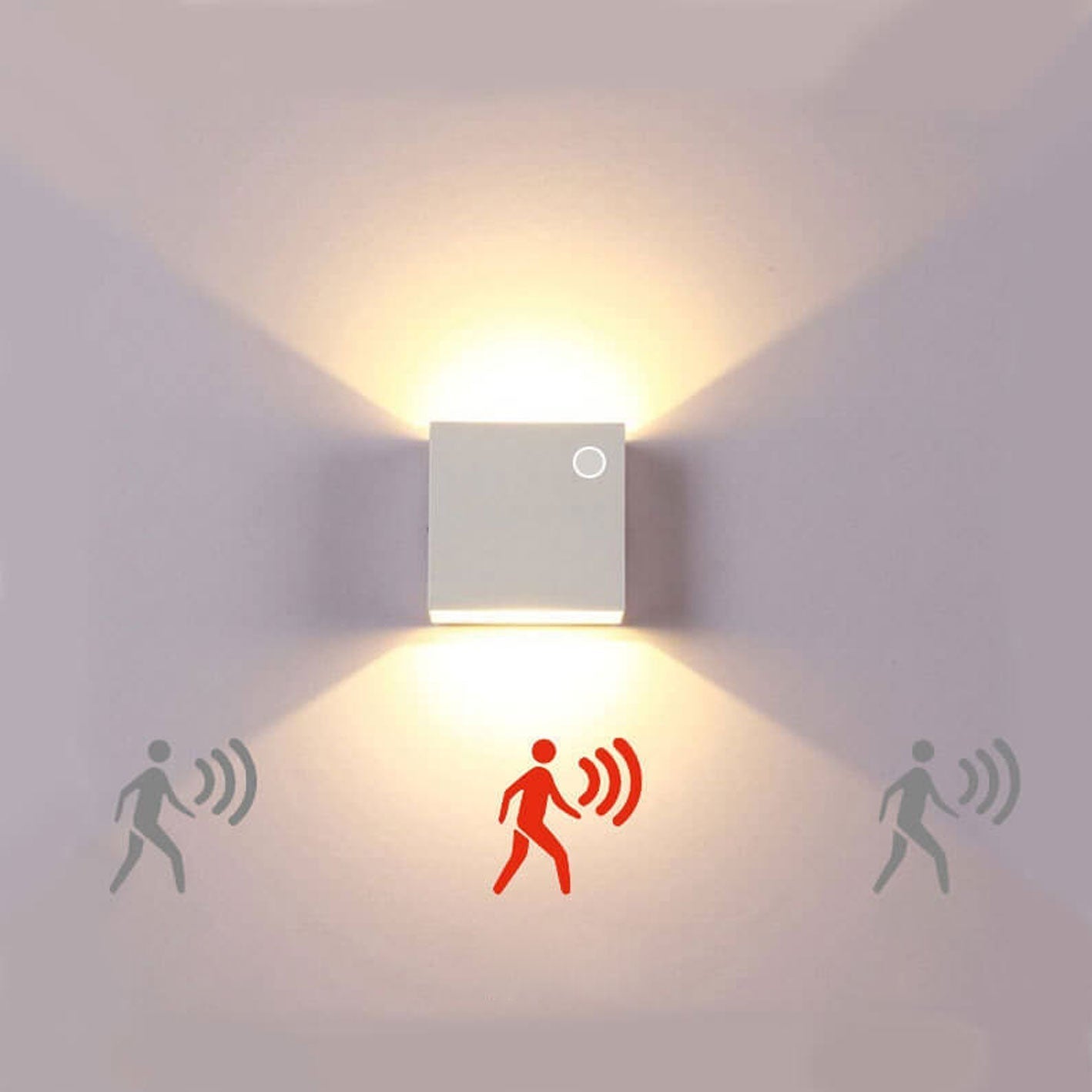 LumiGuard LED-væglampe med bevægelsessensor – Moderne udendørsbelysning