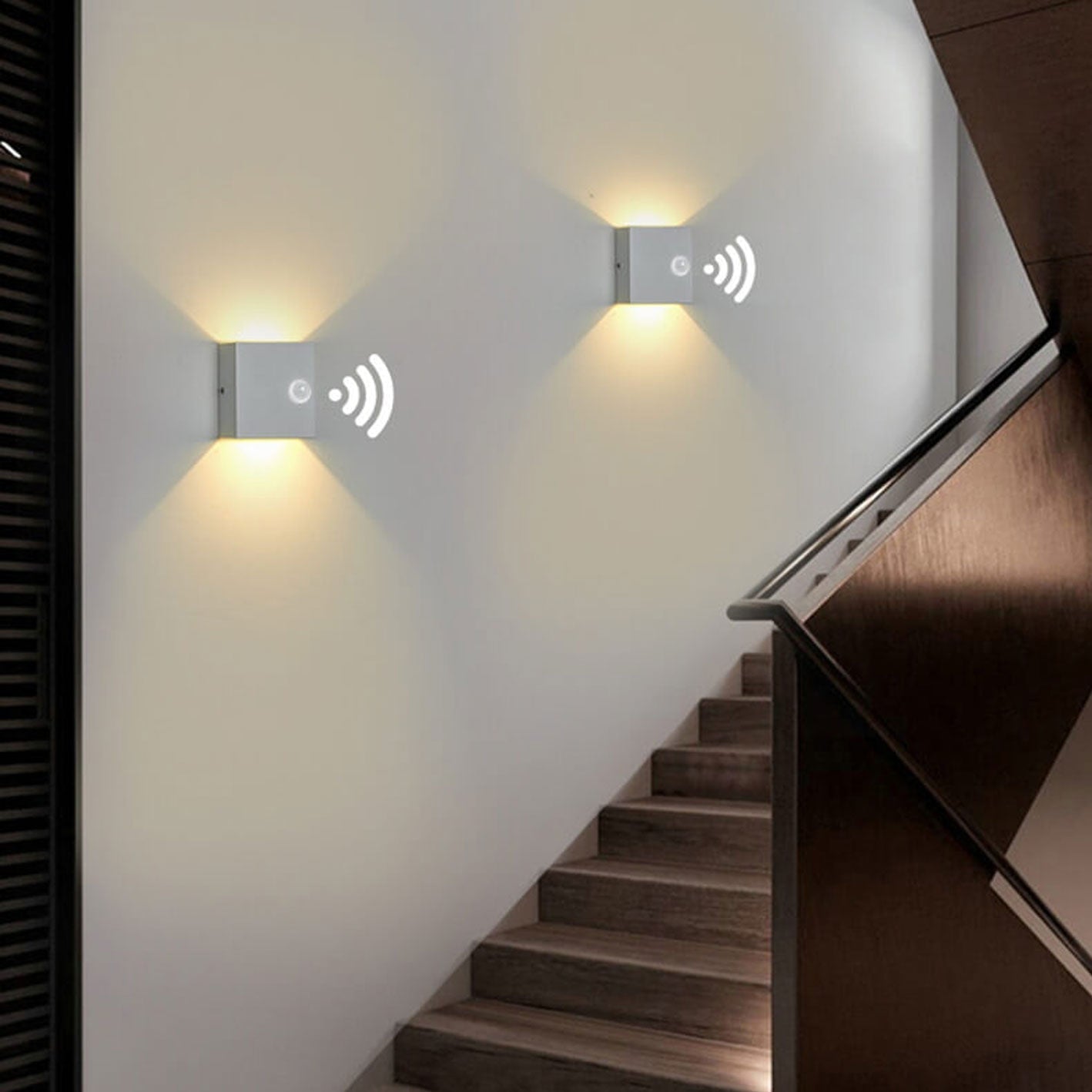 LumiGuard LED-væglampe med bevægelsessensor – Moderne udendørsbelysning