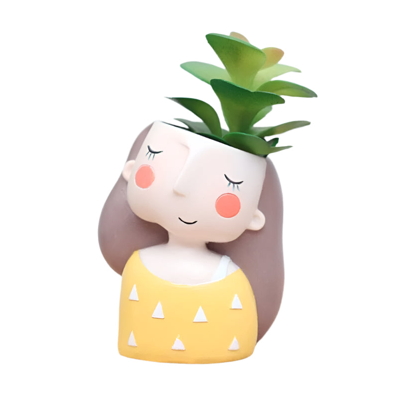UrbanSprout Mini Resin Planter Sæt – Legesyg Sukkulentpotter