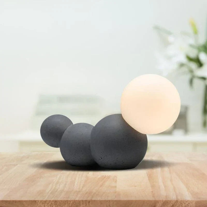OrbLume - Kunstnerisk sphærisk bordlampe