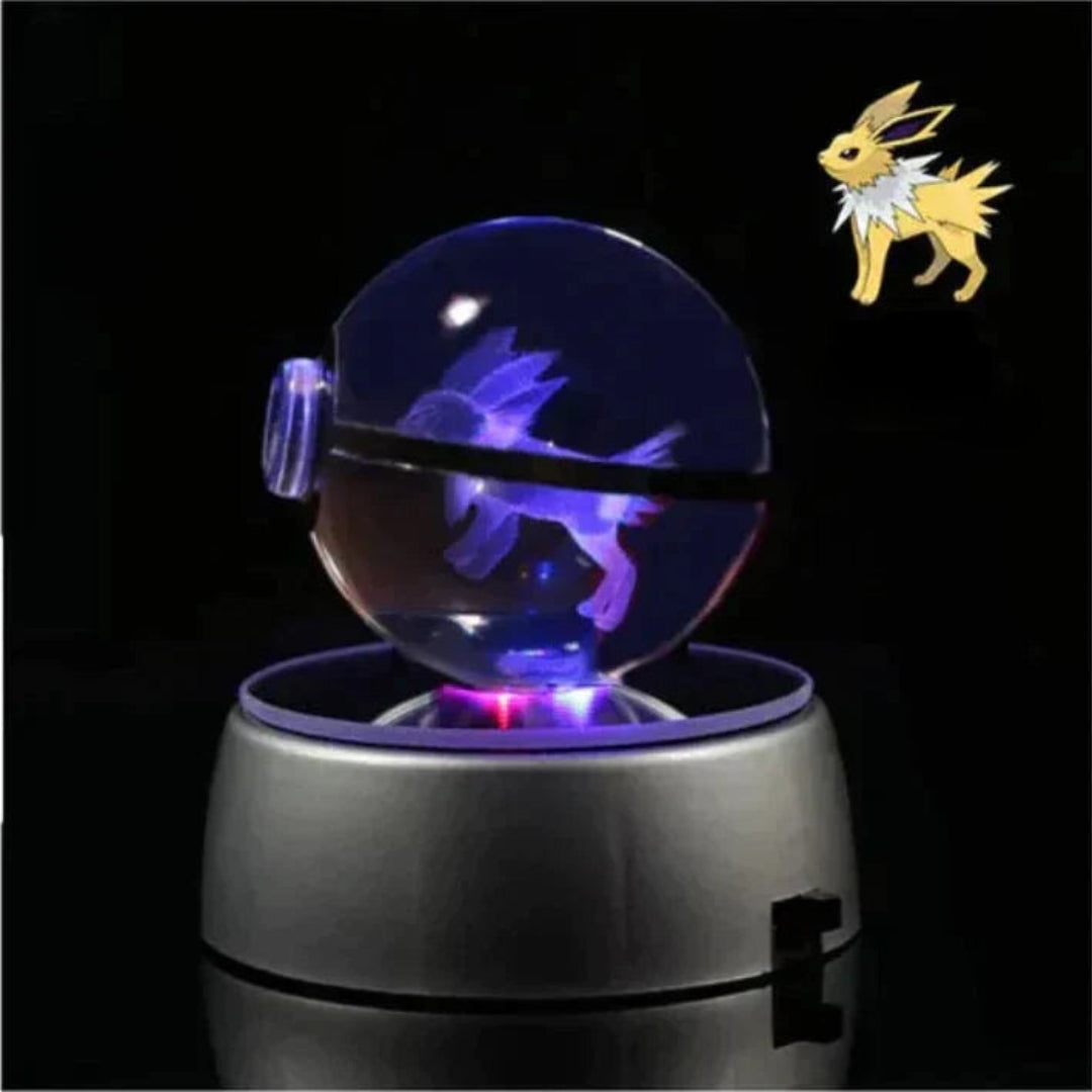 PokéGlow - Krystalkugle Ikoniske Pokémon Figurer LED Lampe