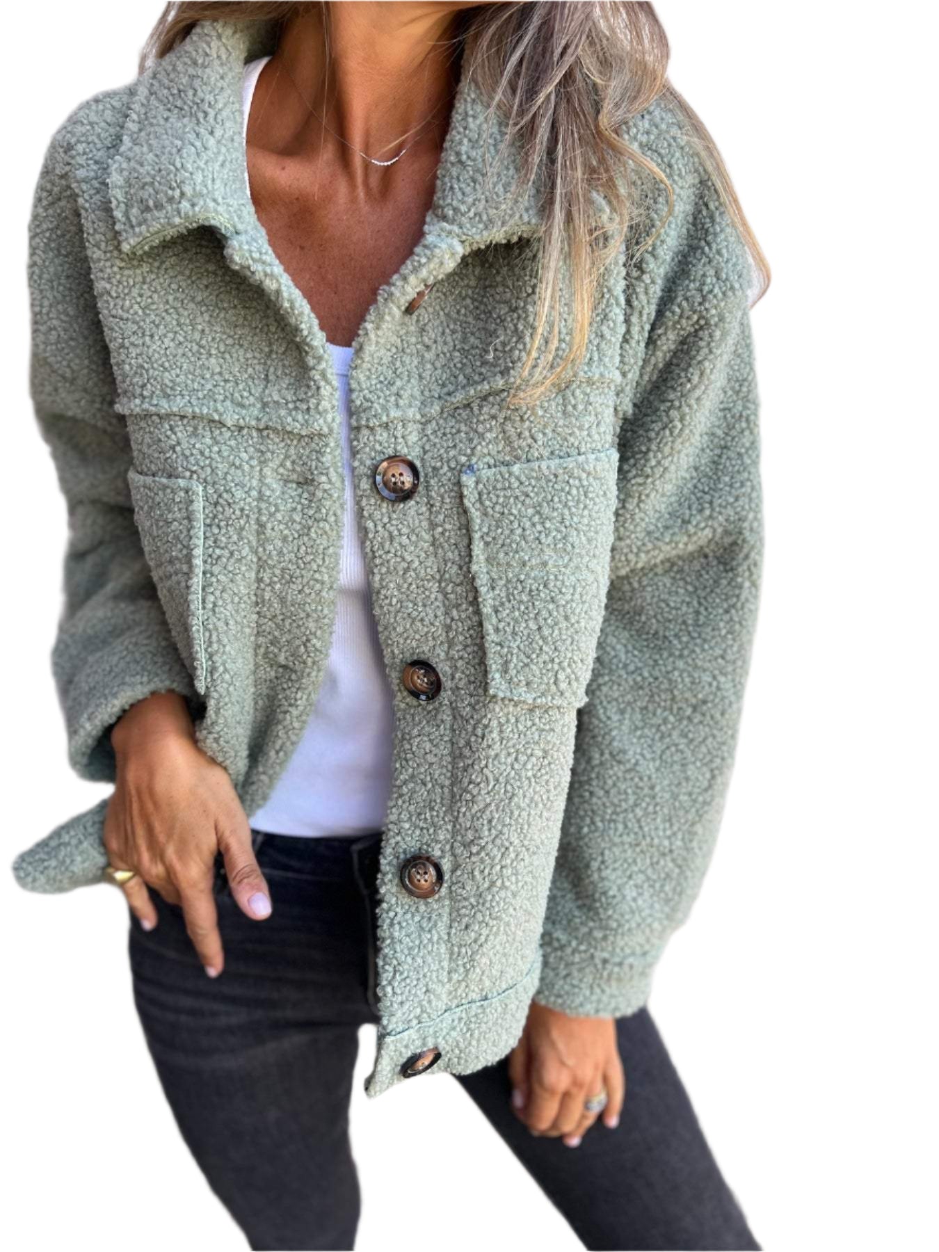Marlene Elegant Jakke med Unikt Omvendt Kravedesign