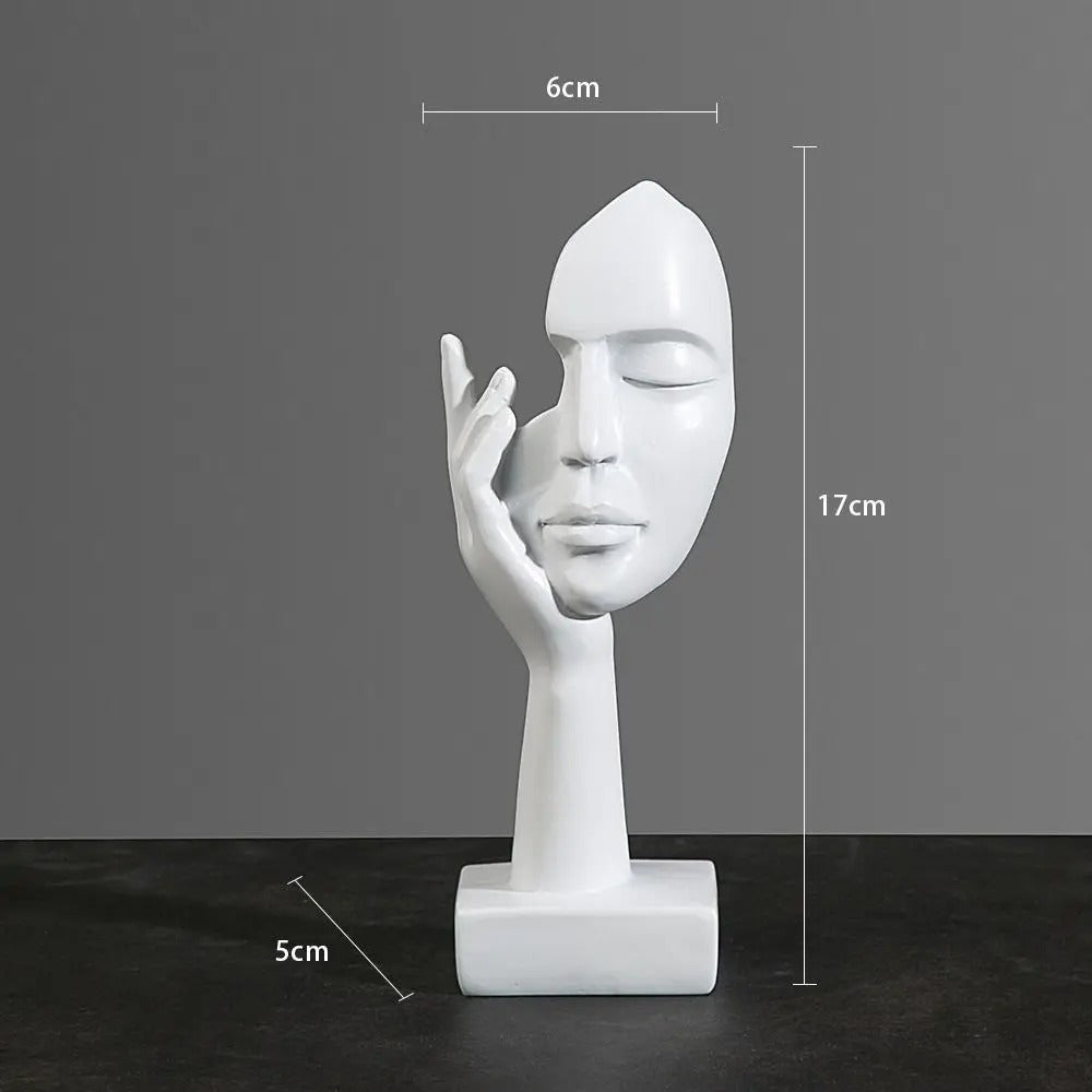 NordicMuse Abstrakt Ansigt Skulptur