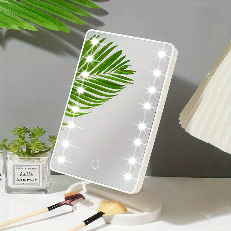 LumiTouch LED Makeup Spejl med Berøringskontrol – Perfekt Belysning til Fejlfri Makeup