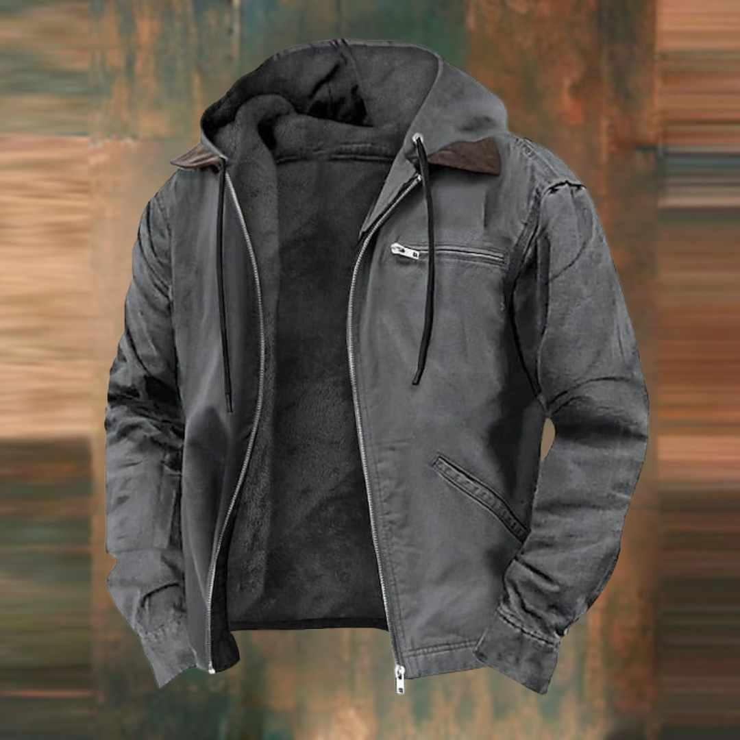 Ryan - Casual blød fleece-hættetrøjejakke