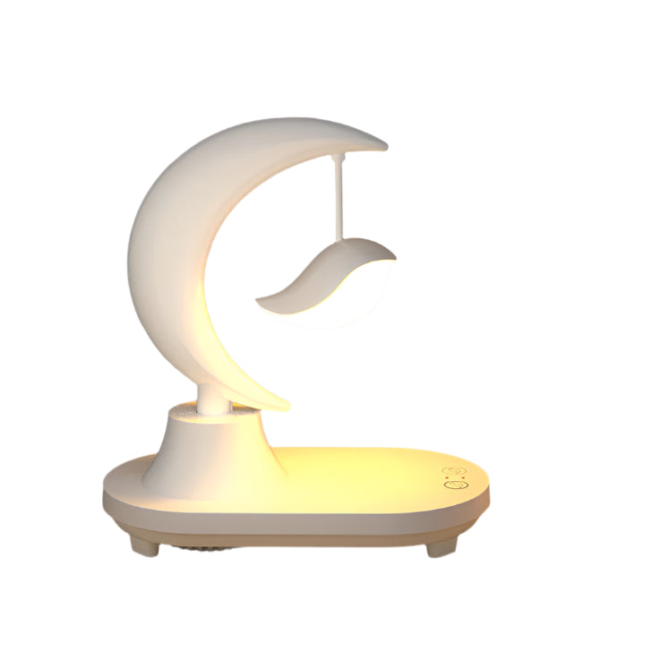 Moonsphere trådløs LED-lampe med Bluetooth-højttaler og oplader