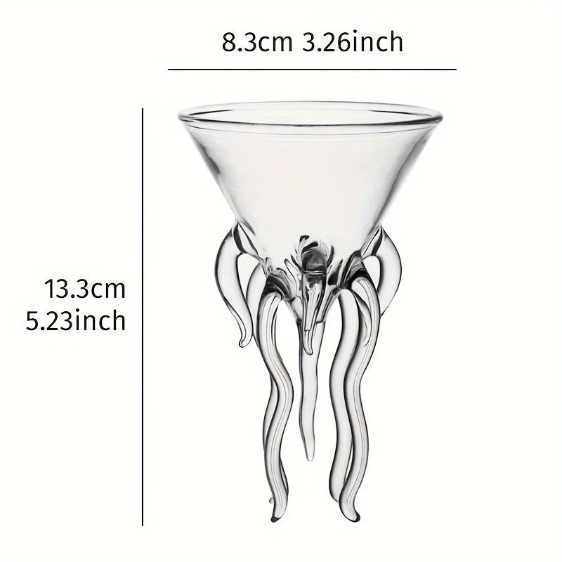 JellyGlow - Cocktailglas formet som vandmænd