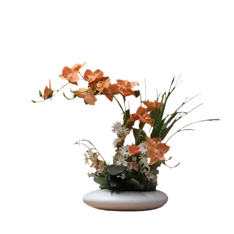 OrchidElegance kunstig orkidéarrangement – Livagtig blomsterdekoration i en moderne vase