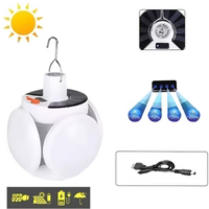 SolarGlow – Solcelledrevet Udendørslampe med USB-Opladning