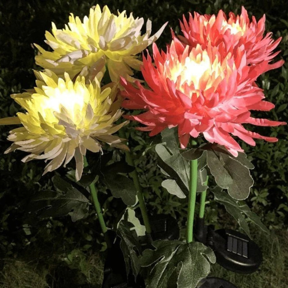 BloomGlow solcelledrevne havelamper – Farveskiftende LED-udendørs dekoration