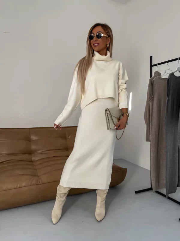 Marie - Elegant lang kjole med slank pasform