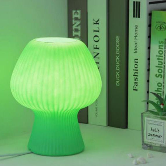 LumiMuse Vintage Glasbordlampe – Justerbar LED-sengebordsbelysning