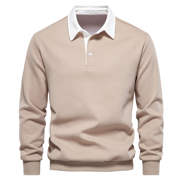 Marc - Casual Blød trøje med polohals