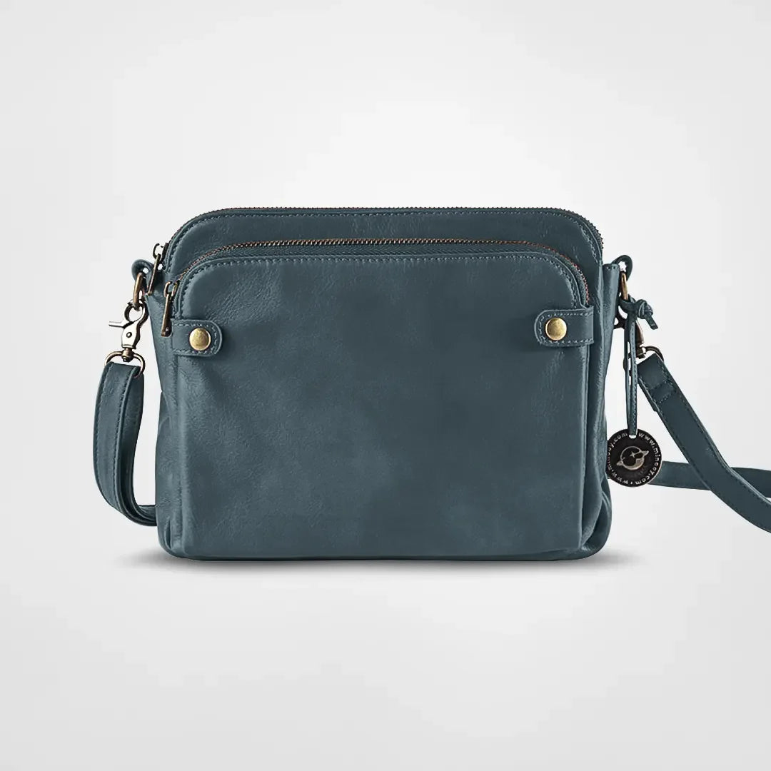 Flora - Clutch og skuldertaske i imiteret læder