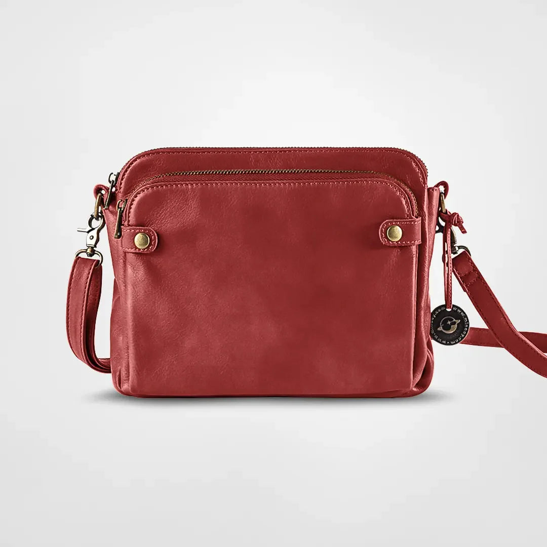 Flora - Clutch og skuldertaske i imiteret læder