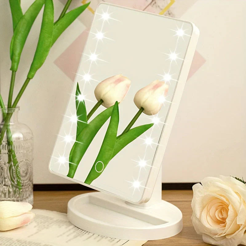 LumiTouch LED Makeup Spejl med Berøringskontrol – Perfekt Belysning til Fejlfri Makeup