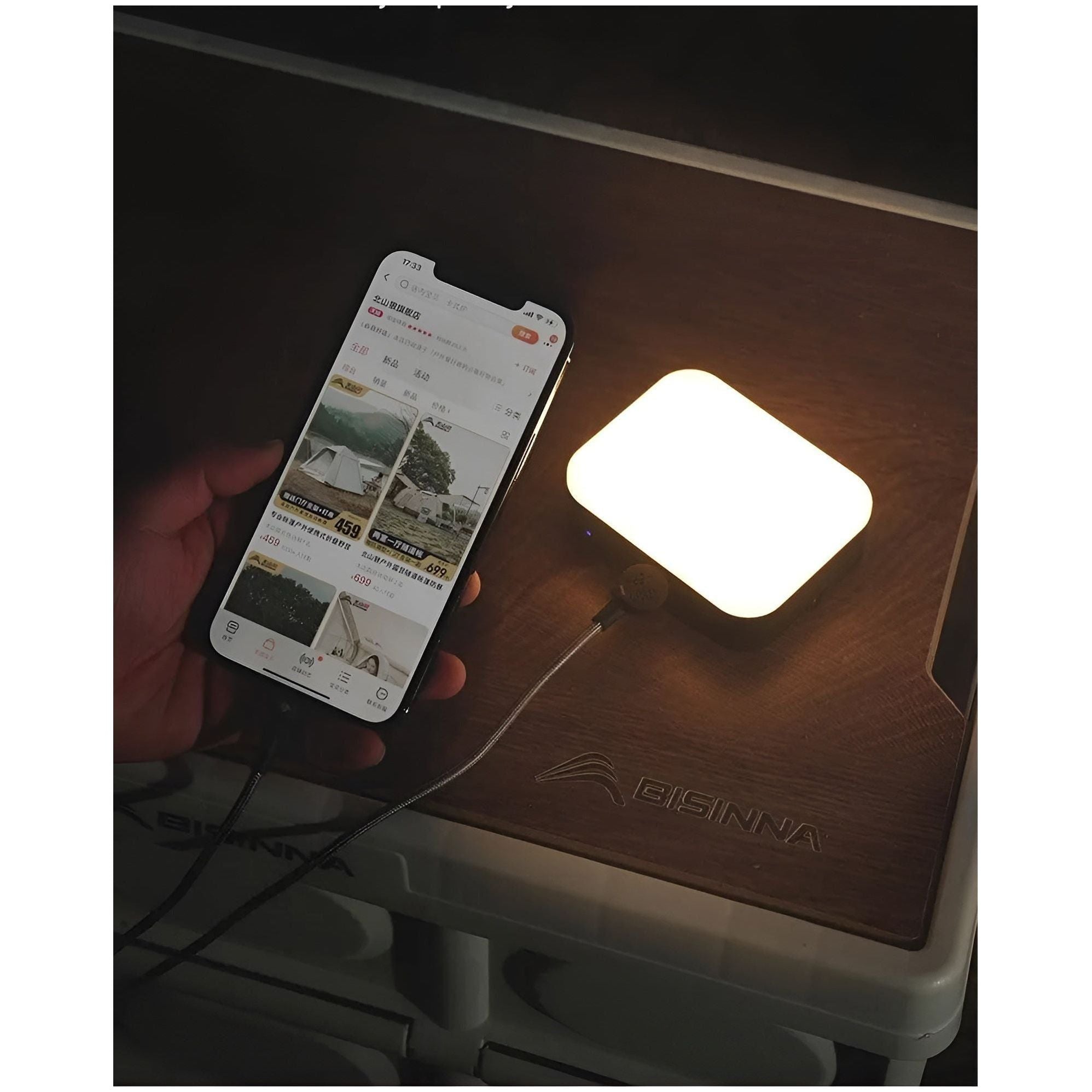 MagnaGlow – Magnetisk genopladelig LED-lampe med afrundet, kompakt design