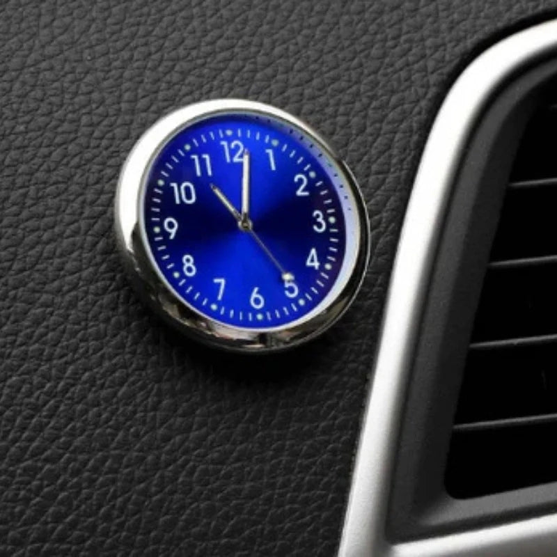 AutoTime Mini Rund Analog Ur til Bilens Interiør