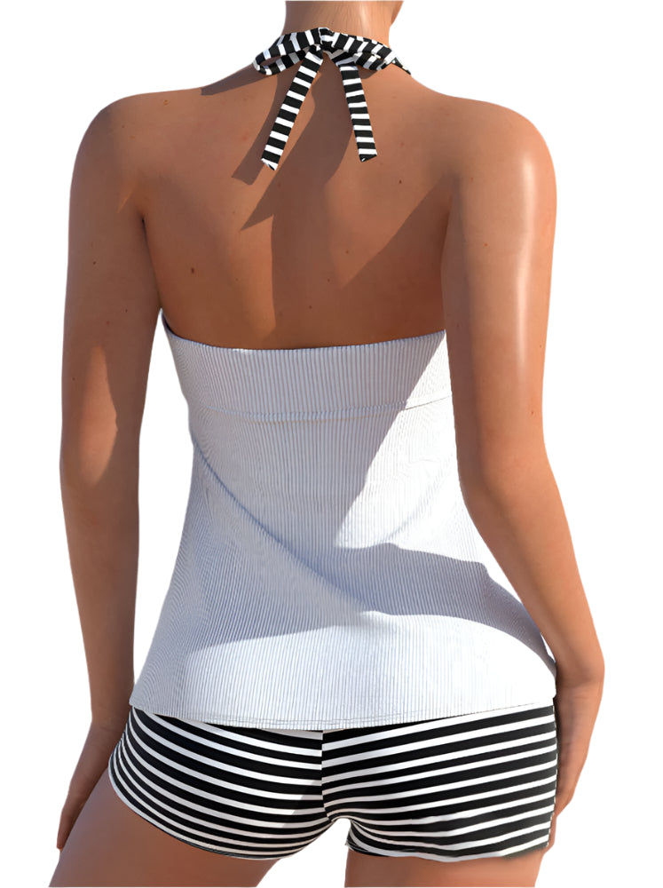 AquaChic Halter Tankini Sæt