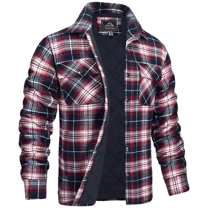 Mikkel Casual Button-Up Skjorte – Herretøj til hverdagsbrug med nordisk brystlommedesign