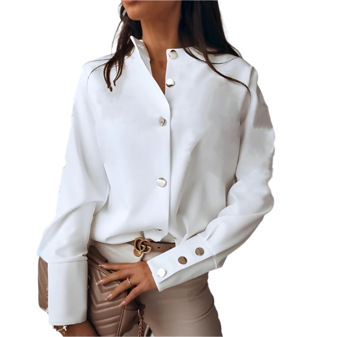 Selma Elegant Skjorte med Knapper og Flatterende Pasform