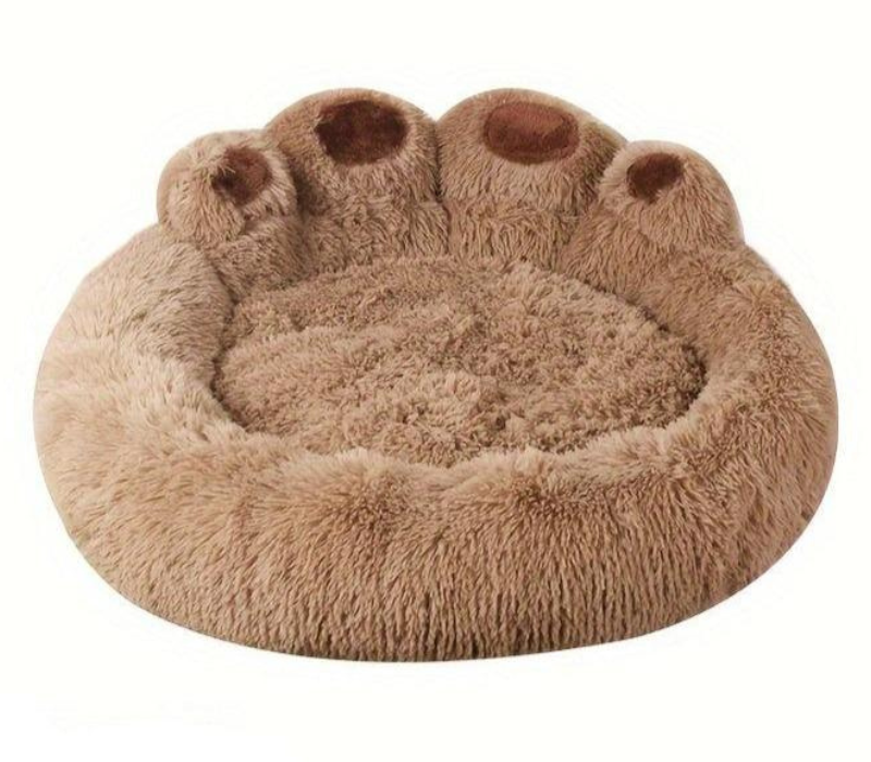 CozyPaw Vaskbart Kæledyrsseng med Poteformet Design