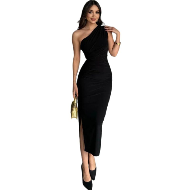 Avelisse One-Shoulder Slidskjole