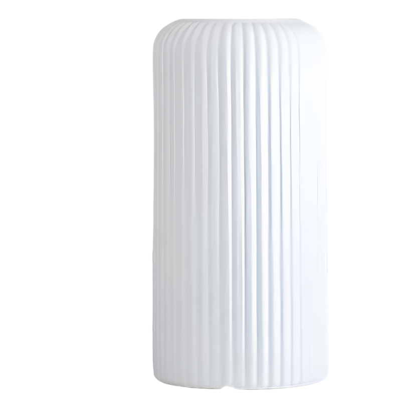 LineaForm Moderne Keramikvase – Kunstnerisk Stribet Dekoration