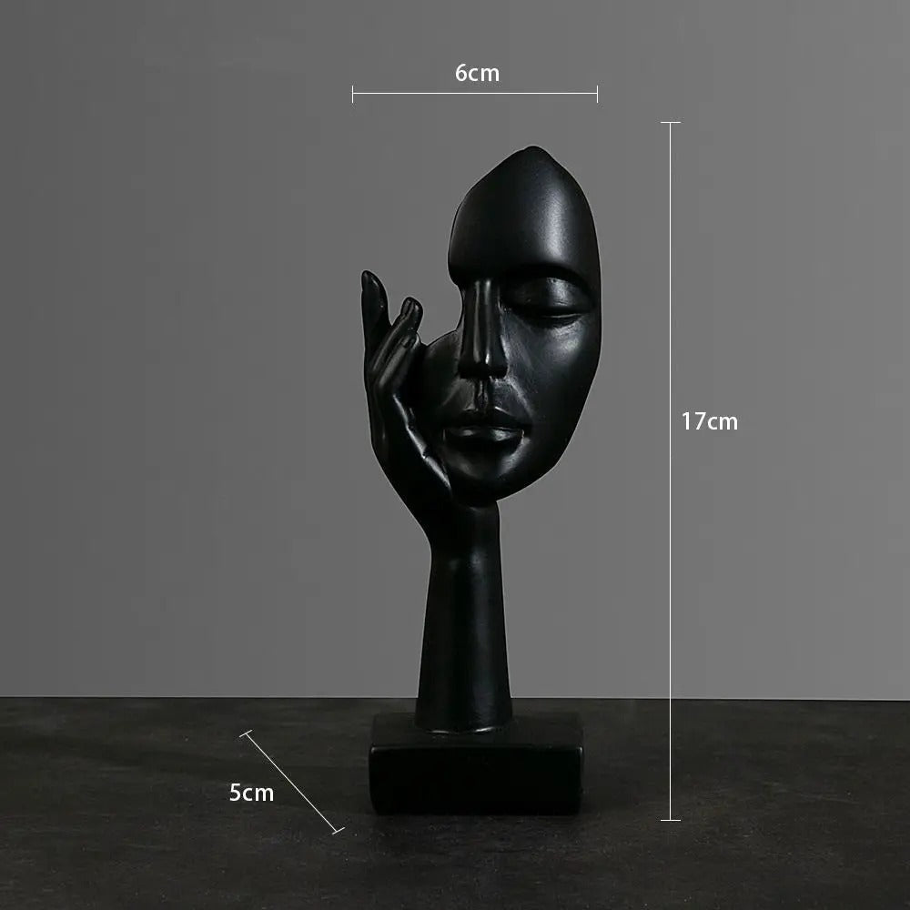NordicMuse Abstrakt Ansigt Skulptur