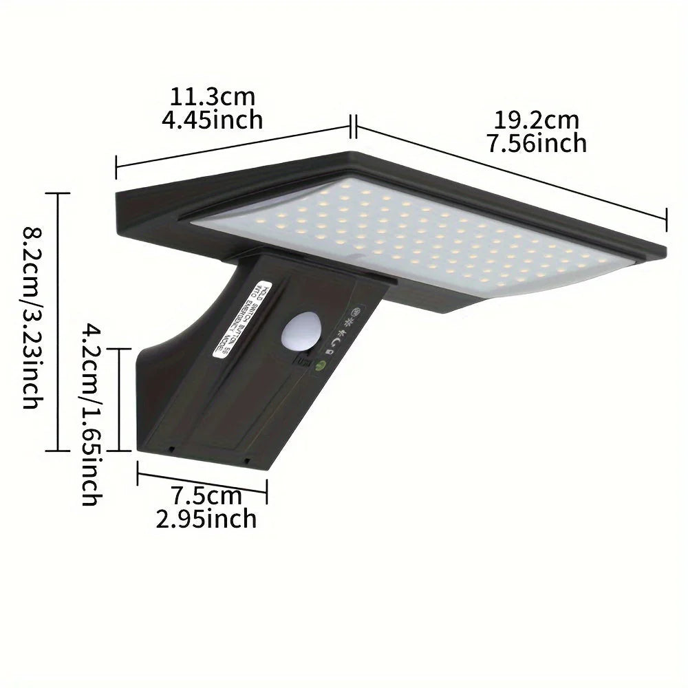 LumiGuard Solcelle Væglampe med Bevægelsessensor