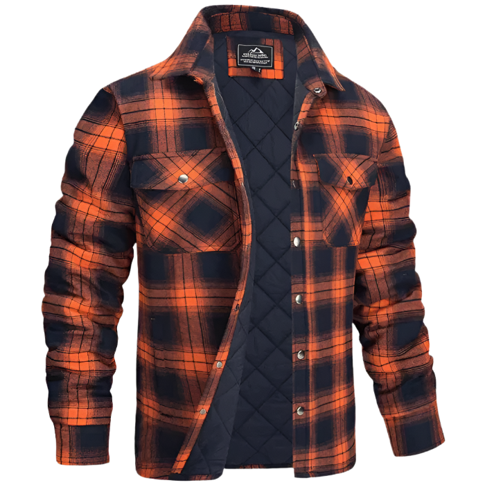 Mikkel Casual Button-Up Skjorte – Herretøj til hverdagsbrug med nordisk brystlommedesign
