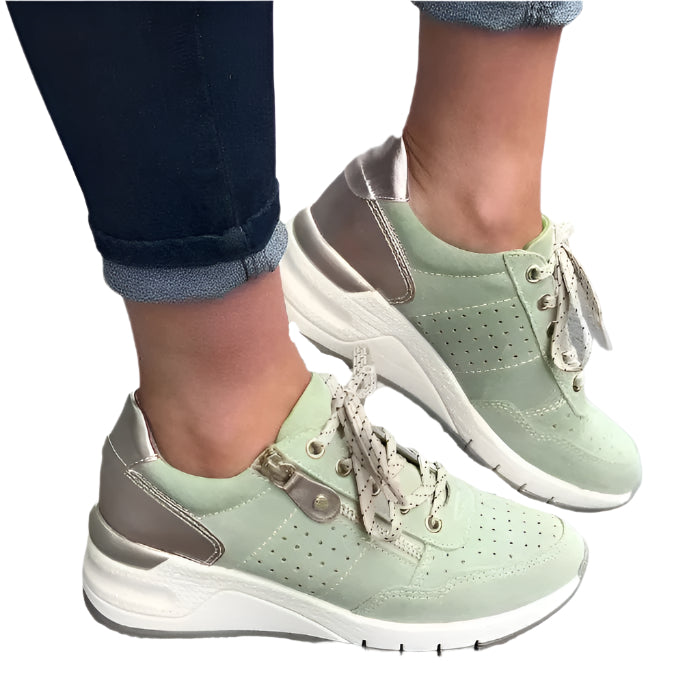 Melody - Dame afslappede sneakers med lynlås