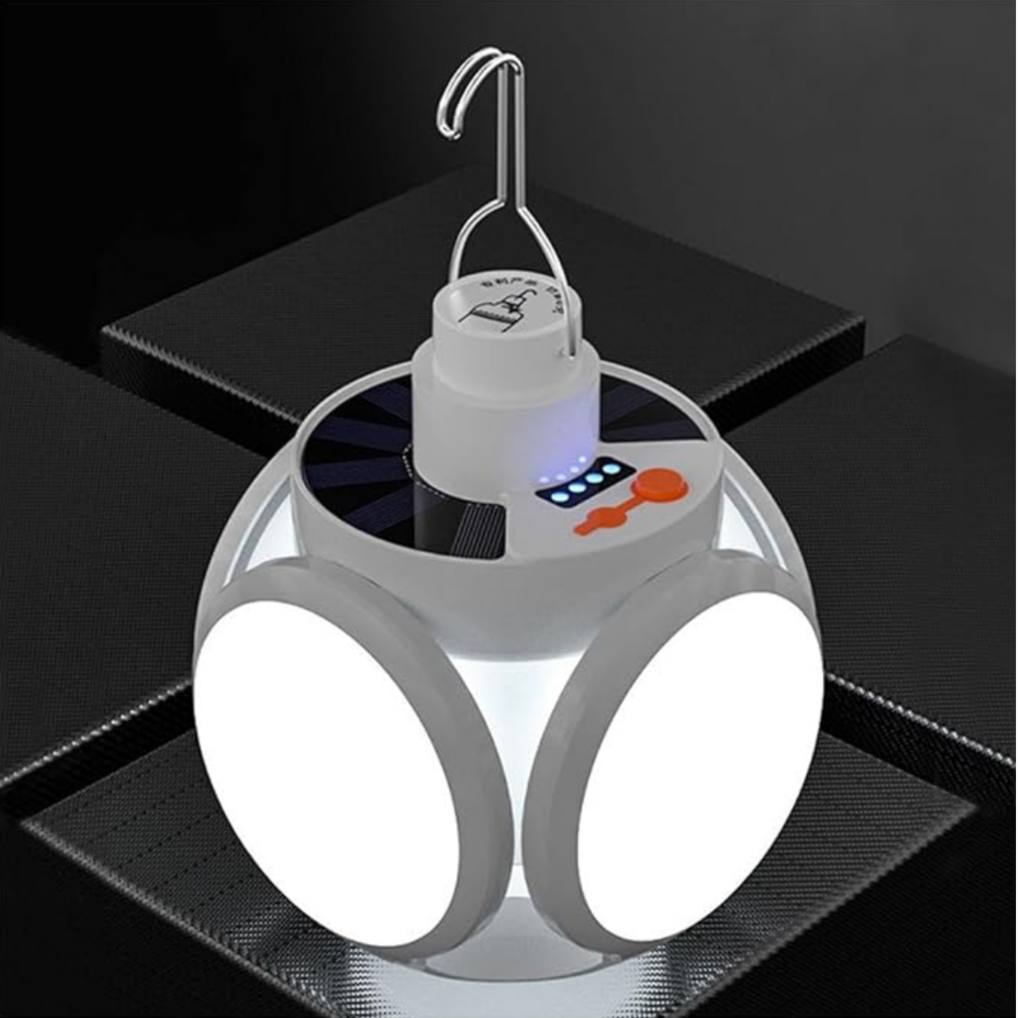 SolarGlow – Solcelledrevet Udendørslampe med USB-Opladning