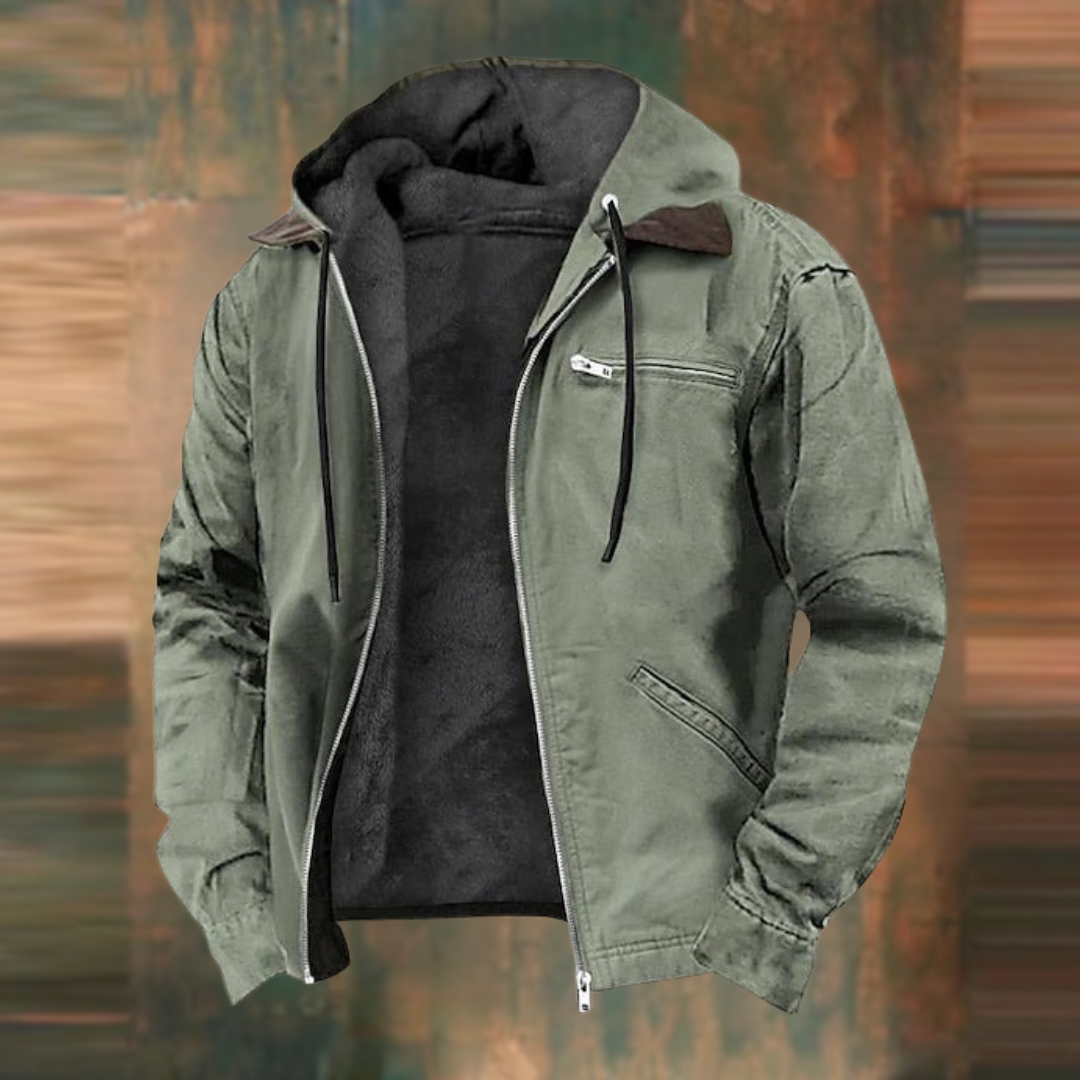 Ryan - Casual blød fleece-hættetrøjejakke
