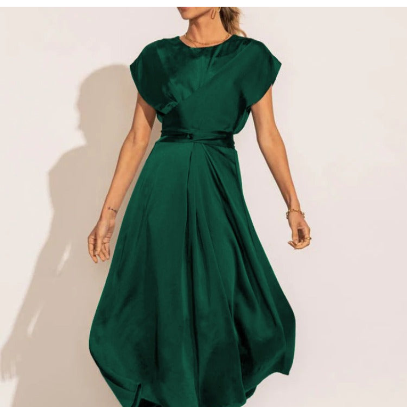 Sofie Elegant Wrap Midi-Kjole