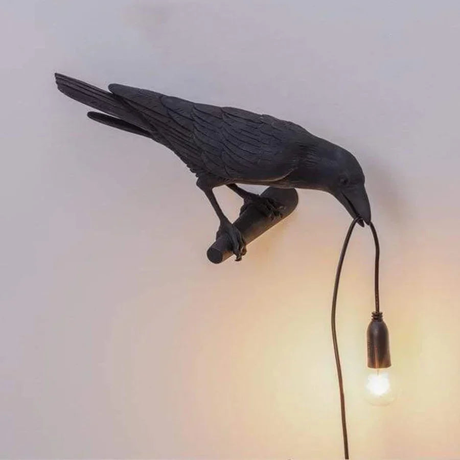 FeatherGlow Fuglelampe – Kunstnerisk stemningsbelysning til sofistikerede interiører