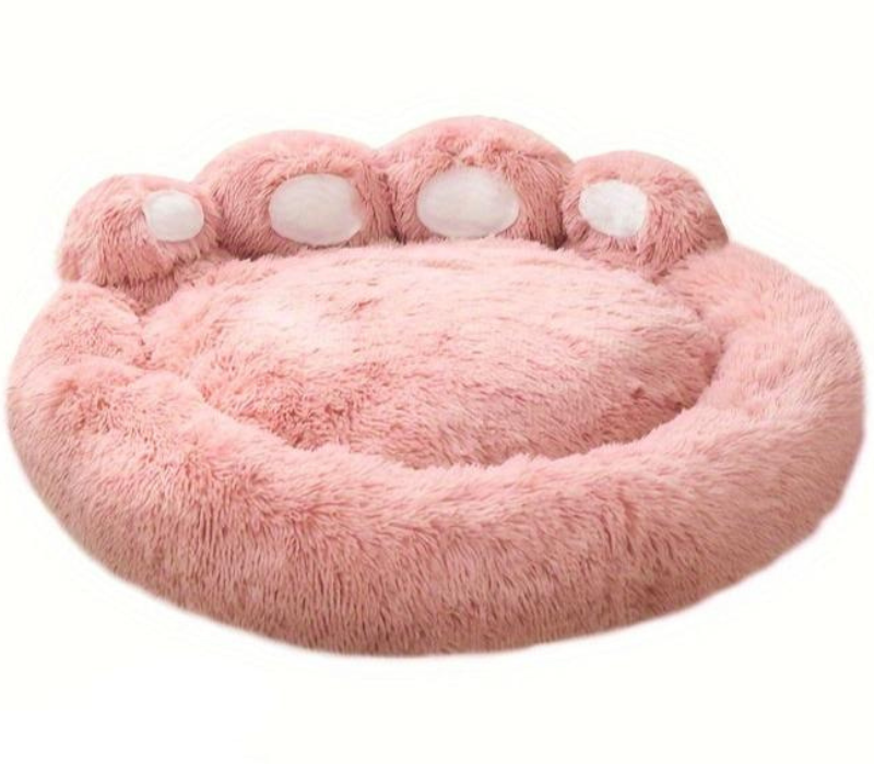 CozyPaw Vaskbart Kæledyrsseng med Poteformet Design