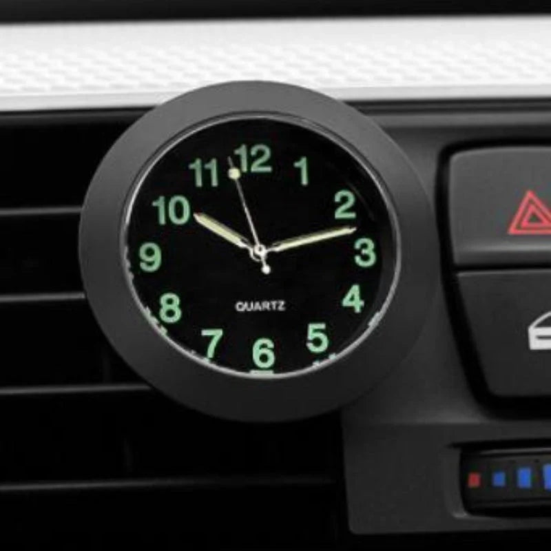 AutoTime Mini Rund Analog Ur til Bilens Interiør