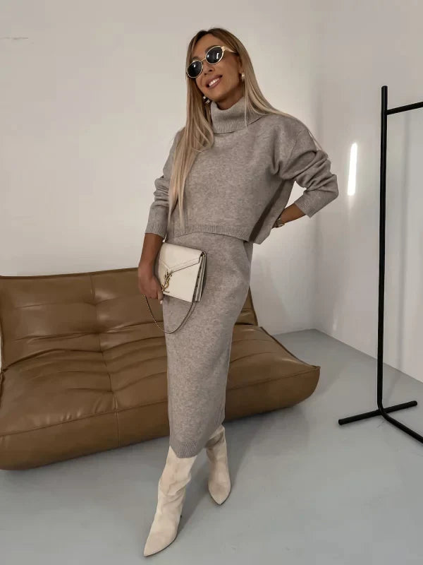 Marie - Elegant lang kjole med slank pasform