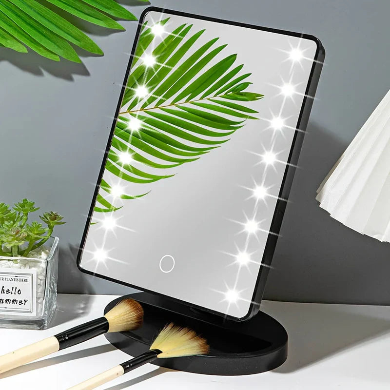 LumiTouch LED Makeup Spejl med Berøringskontrol – Perfekt Belysning til Fejlfri Makeup