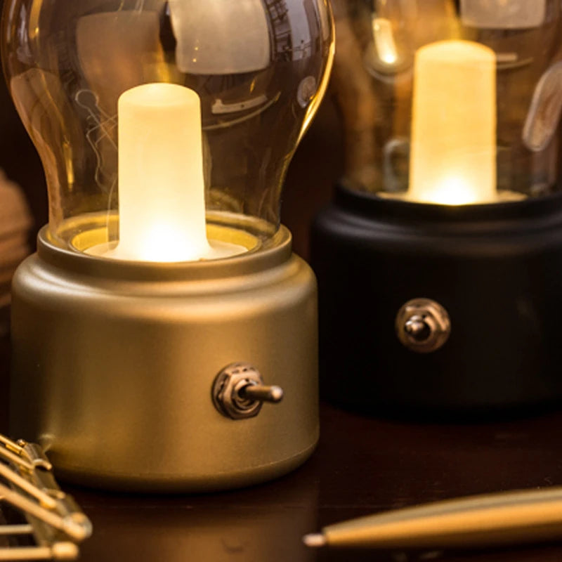 Nostalume Bærbar Bordlampe – Vintage Design med Moderne Fleksibilitet
