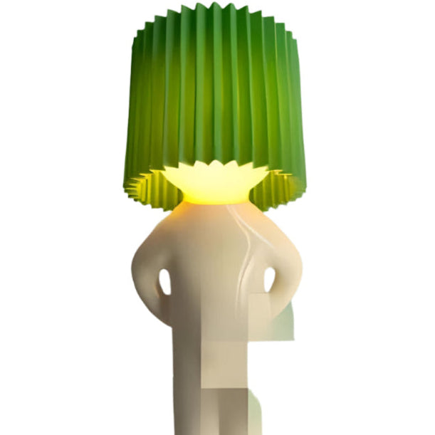 WhimsiGlow - Lampe Figur med Plisseret Skærm Personlighed