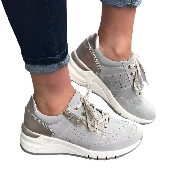 Melody - Dame afslappede sneakers med lynlås